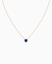 Royal Blue Lab Sapphire / Heart / 1ct