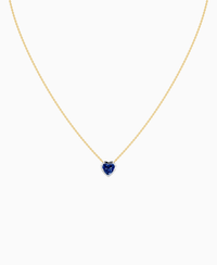 Royal Blue Lab Sapphire / Heart / 1ct