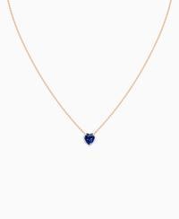 Royal Blue Lab Sapphire / Heart / 1ct