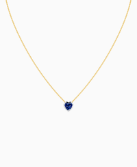 Royal Blue Lab Sapphire / Heart / 1ct