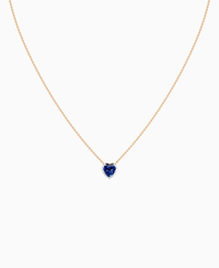 Royal Blue Lab Sapphire / Heart / 1ct