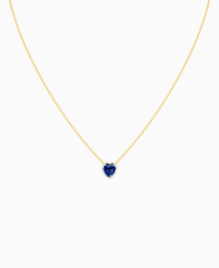 Royal Blue Lab Sapphire / Heart / 1ct