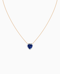 Royal Blue Lab Sapphire / Heart / 3ct
