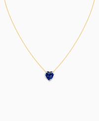 Royal Blue Lab Sapphire / Heart / 3ct