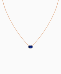 Royal Blue Lab Sapphire / Oval (EW) / 1ct
