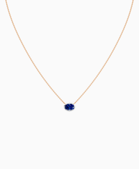 Royal Blue Lab Sapphire / Oval (EW) / 1ct