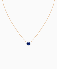 Royal Blue Lab Sapphire / Oval (EW) / 1ct