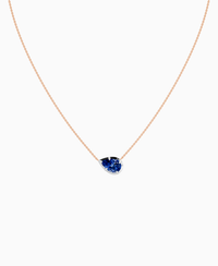 Royal Blue Lab Sapphire / Pear (EW) / 2ct