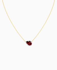 Georgian Solitaire Necklace - 18K Yellow Gold