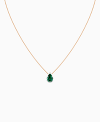 Zambian Lab Emerald / Pear (NS) / 1.5ct