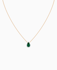 Zambian Lab Emerald / Pear (NS) / 1.5ct