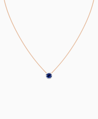 Royal Blue Lab Sapphire / Round / 1ct