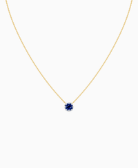 Royal Blue Lab Sapphire / Round / 1ct