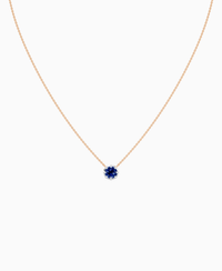 Royal Blue Lab Sapphire / Round / 1ct