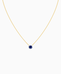 Royal Blue Lab Sapphire / Round / 1ct