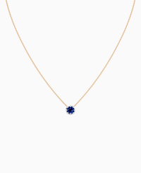 Royal Blue Lab Sapphire / Round / 1ct