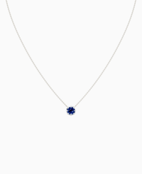 Royal Blue Lab Sapphire / Round / 1ct