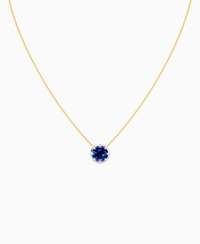Royal Blue Lab Sapphire / Round / 3ct