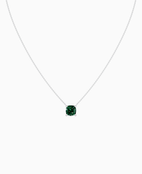 Zambian Lab Emerald / Cushion / 3ct