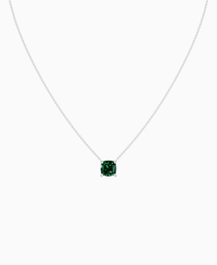 Zambian Lab Emerald / Cushion / 3ct