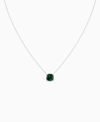 Zambian Lab Emerald / Cushion / 3ct