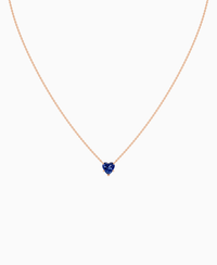 Royal Blue Lab Sapphire / Heart / 1ct