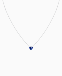 Royal Blue Lab Sapphire / Heart / 1ct