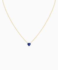 Royal Blue Lab Sapphire / Heart / 1ct