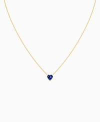 Royal Blue Lab Sapphire / Heart / 1ct