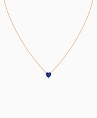 Royal Blue Lab Sapphire / Heart / 1ct