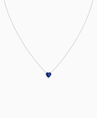 Royal Blue Lab Sapphire / Heart / 1ct