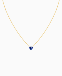 Royal Blue Lab Sapphire / Heart / 1ct