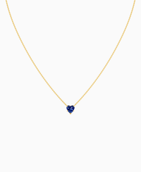 Royal Blue Lab Sapphire / Heart / 1ct