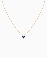 Royal Blue Lab Sapphire / Heart / 1ct
