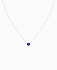 Royal Blue Lab Sapphire / Heart / 1ct