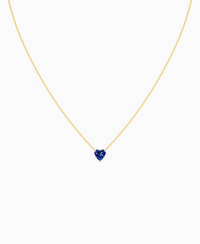 Royal Blue Lab Sapphire / Heart / 1ct