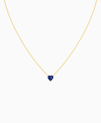 Royal Blue Lab Sapphire / Heart / 1ct