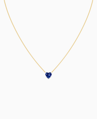 Royal Blue Lab Sapphire / Heart / 1.5ct
