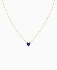 Royal Blue Lab Sapphire / Heart / 1.5ct