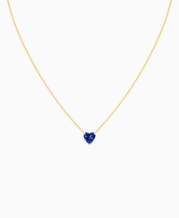 Royal Blue Lab Sapphire / Heart / 1.5ct