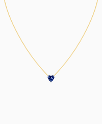 Royal Blue Lab Sapphire / Heart / 1.5ct