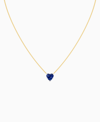 Royal Blue Lab Sapphire / Heart / 2ct