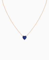 Royal Blue Lab Sapphire / Heart / 3ct