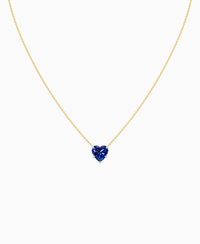 Royal Blue Lab Sapphire / Heart / 3ct