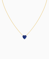 Royal Blue Lab Sapphire / Heart / 3ct