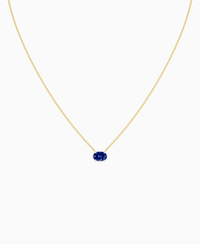 Royal Blue Lab Sapphire / Oval (EW) / 1ct