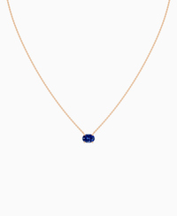 Royal Blue Lab Sapphire / Oval (EW) / 1ct