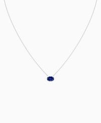 Royal Blue Lab Sapphire / Oval (EW) / 1ct