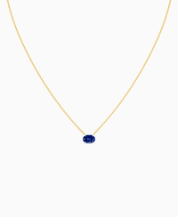 Royal Blue Lab Sapphire / Oval (EW) / 1ct