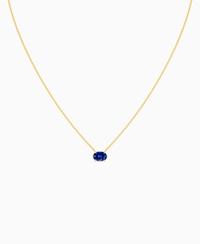 Royal Blue Lab Sapphire / Oval (EW) / 1ct